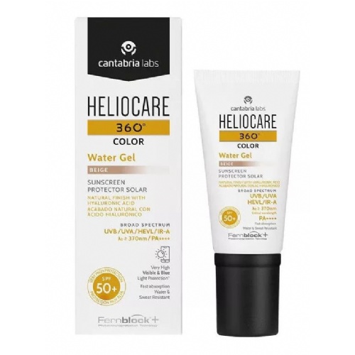 Heliocare 360º color water gel protector solar spf 50+  1 envase 50 ml color beige