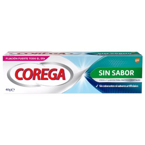 Corega crema extra fuerte sin sabor - adhesivo protesis dental (40 ml)