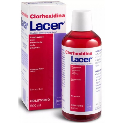 Lacer colutorio clorhexidina (1 envase 500 ml)