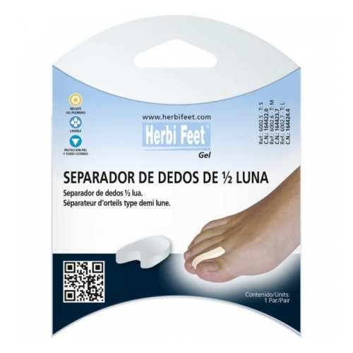 Separador herbi feet polimero media luna t- m 2 u