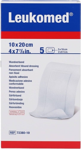 Leukomed - aposito esteril adhesivo (5 unidades 20 cm x 10 cm)