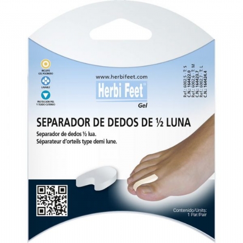 Separador herbi dedo 1/2 luna l 2u
