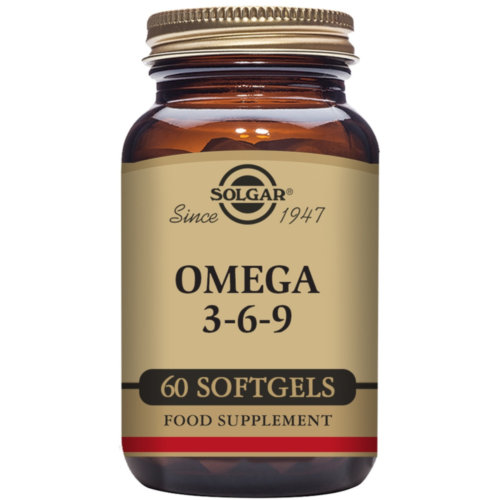 Solgar omega 3-6-9 aceites de pescado lino y borraja  60 capsulas blandas