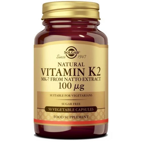 Solgar vitamina k2 natural 100 mcg 50 caps veg