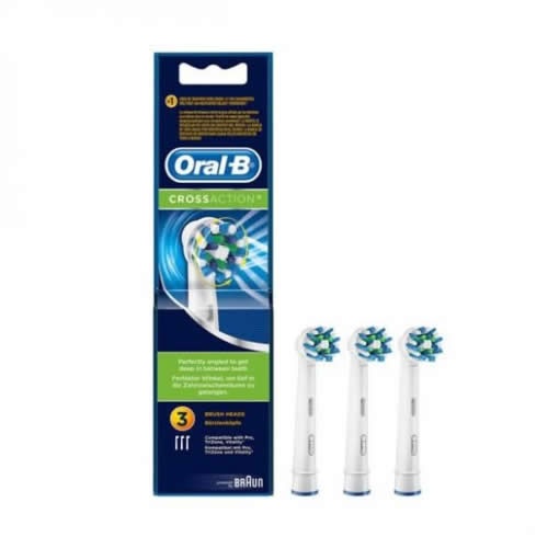 Cepillo dental electrico recambio - oral-b pro cross action (3 cabezales)