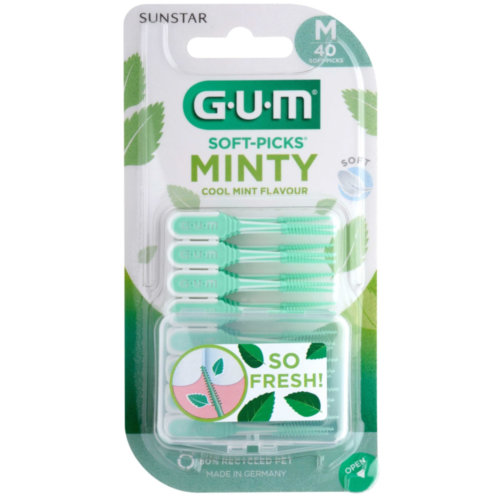 Soft picks minty gum 40 unidades - gum