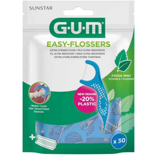 Gum easy flossers vit e+fluor 30 unid.
