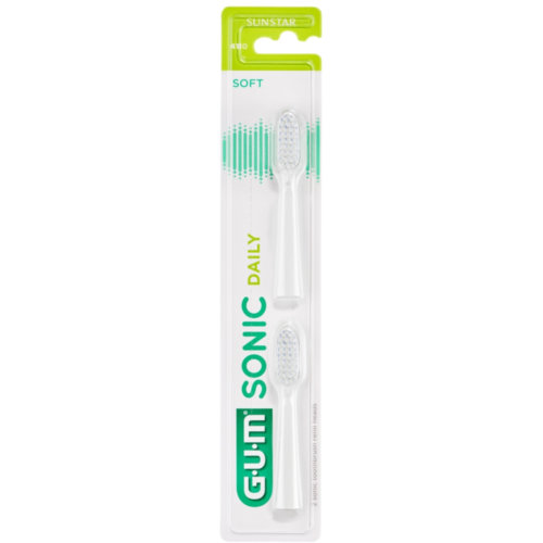 Recambio Cepillo dental sonico - gum sonic daily (2 recambios color blanco)