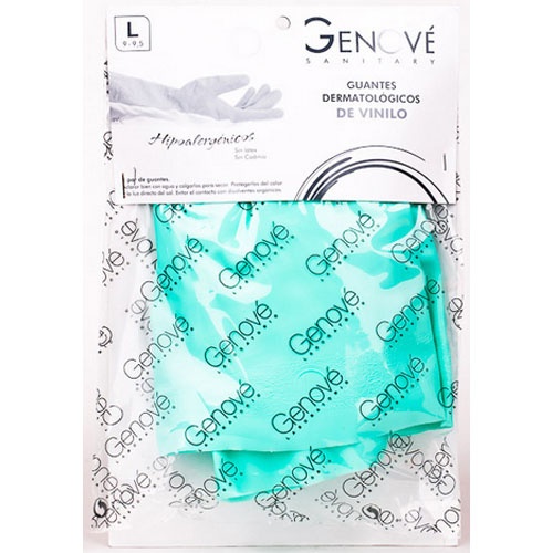 Guantes de nitrilo - genocure dermatologico (talla l/8 1 par)