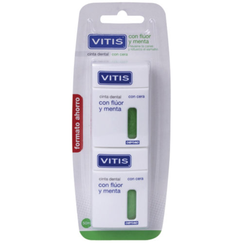 Vitis seda dental con fluor y menta (50 m 2 unidades)