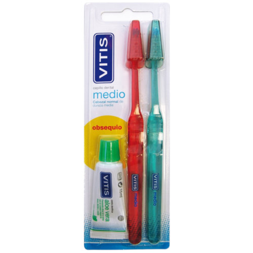 Cepillo dental adulto - vitis (medio duplo)