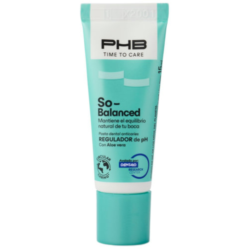 Phb time to care so balanced dentrifico formato viaje (1 tubo 15 ml sabor menta suave)