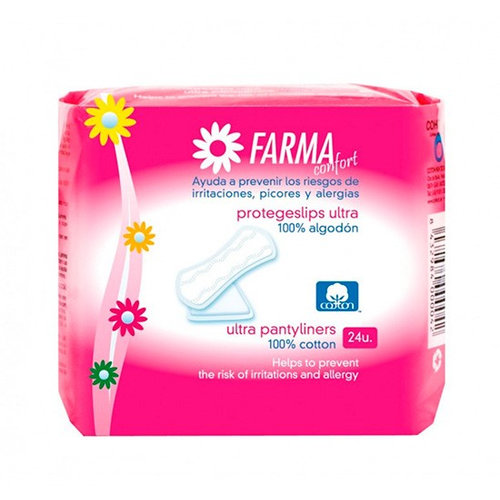 Protegeslip 100%algodon - farmaconfort (ultrafino 24 unidades)