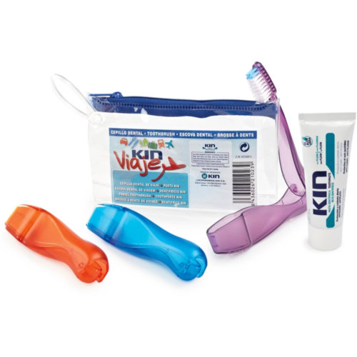 Cepillo dental adulto - kin viaje + kin pasta dentifrica (1 cepillo + 1 tubo 2 5ml)