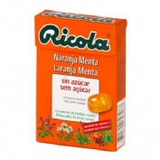 Ricola caramelos sin azucar (1 envase 50 g sabor naranja)