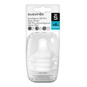 Tetina silicona fisiologica flujo l - suavinex (2 unidades)