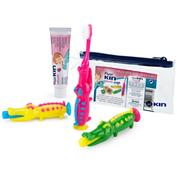 Cepillo dental infantil + pasta dental - kin (pack infantil) ideal viaje