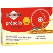 Juanola propolis  24 pastillas de goma sabor regaliz y miel