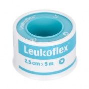 Esparadrapo hipoalergico - leukoflex (1 unidad 5 m x 2,5 cm)
