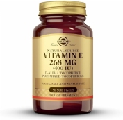 Solgar vitamina E 268 mg (400 ui) d-alfa tocoferol y mezcla de tocoferoles  50 capsulas blandas