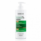 Dercos champu anticaspa 2 en 1  1 envase 390 ml