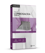 Faja lumbosacra corta - farmalastic (1 unidad talla grande/extra grande color gris)