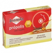 Juanola propolis  24 pastillas de goma sabor regaliz y miel