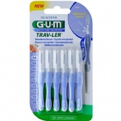 Cepillo interdental gum 1312 trav-ler 0.6 mm 6 unidades - gum 1312 trav-ler