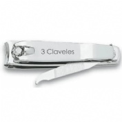 3 claveles cortauñas c/lima 6 cm 80250