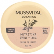 Mussvital essentials botanics crema de manos avena y urea (1 envase 200 ml)