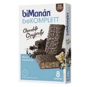 Bimanan bekomplett snack (8 barritas 35 g sabor chocolate crujiente)